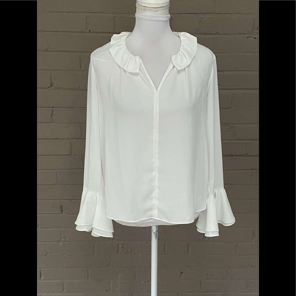 CeCe white blouse S